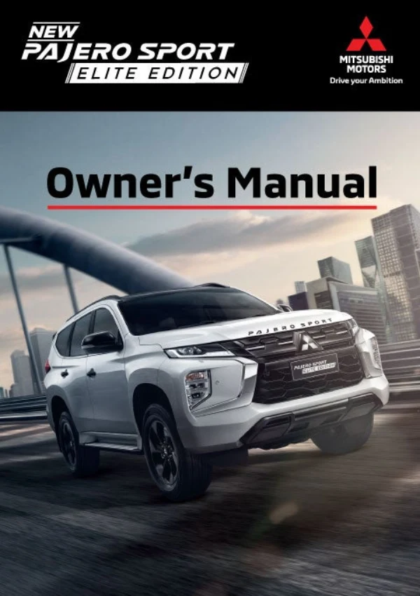 Instrukcja obsługi Mitsubishi Pajero Sport (Tajlandia) — 2024