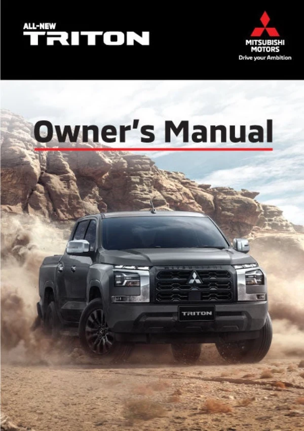Instrukcja obsługi Mitsubishi Triton (Tajlandia) — 2024