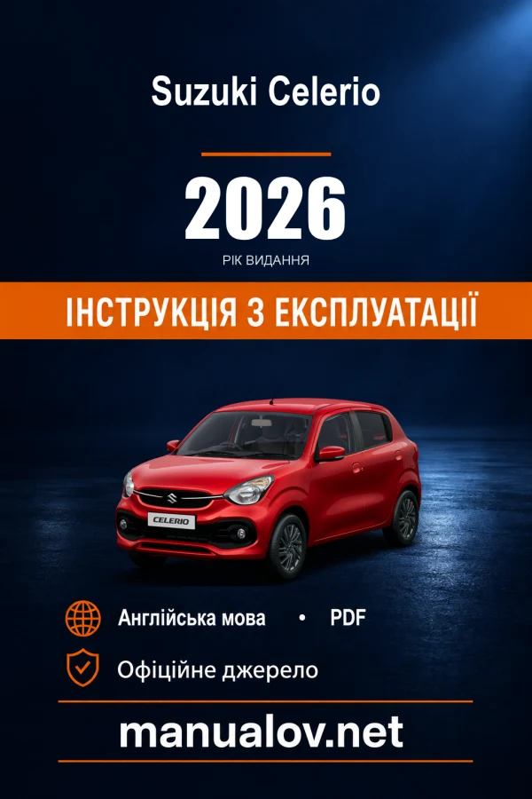 Instrukcja obsługi Suzuki Celerio — wydanie 99011M81R09-74W / 03.2026
