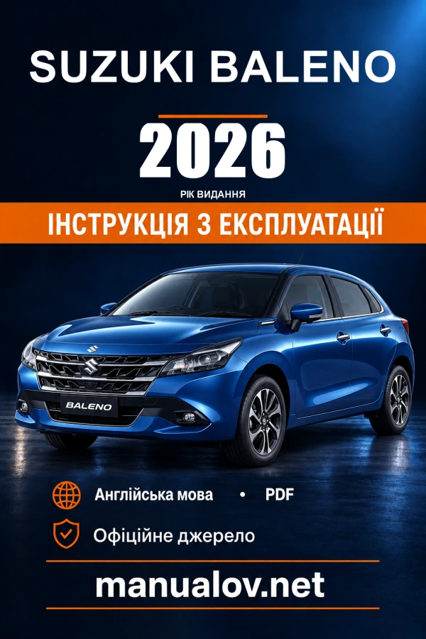Instrukcja obsługi Suzuki Baleno — wydanie 99011M55T12-74W / 09.2026