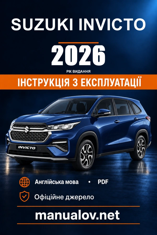 Інструкція з експлуатації Suzuki Invicto — видання T0199M9TK68 / March 2026