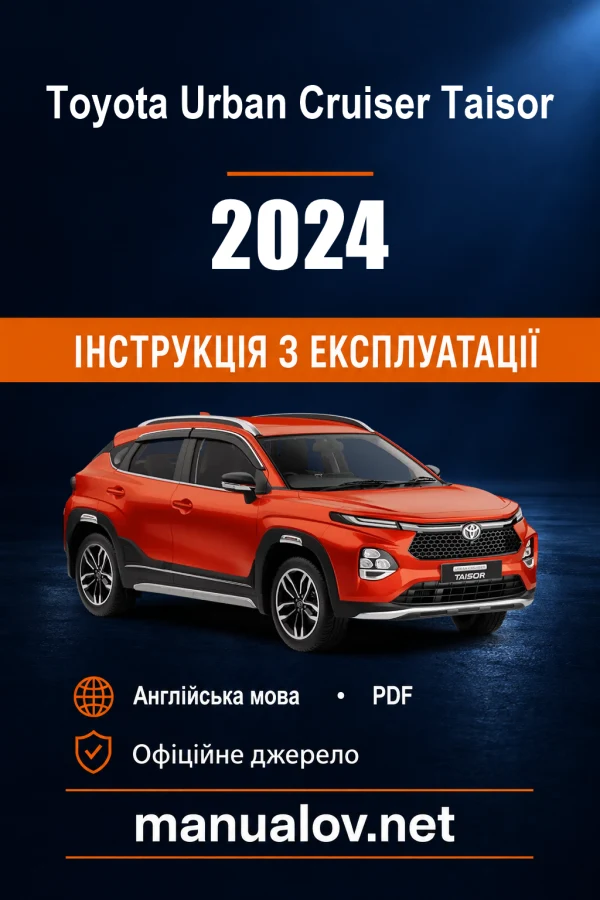 Instrukcja obsługi Toyota Urban Cruiser Taisor — 2024