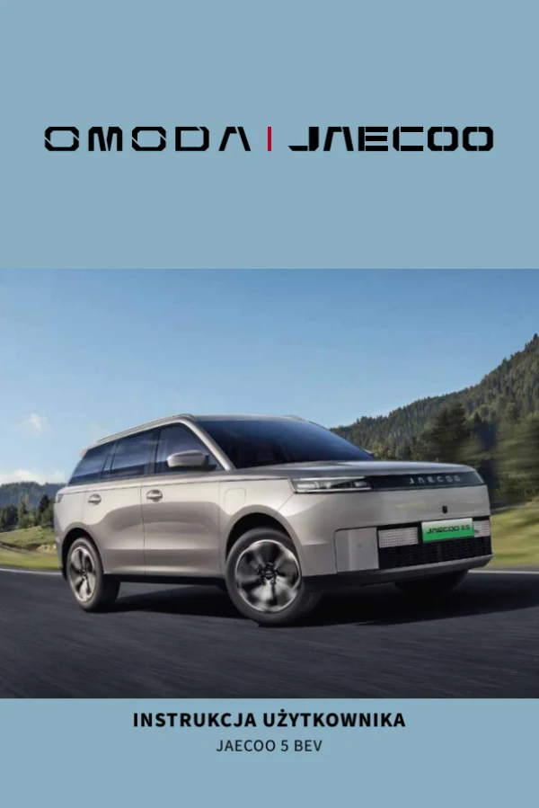 Instrukcja obsługi Jaecoo E5 — wydanie 06.2025