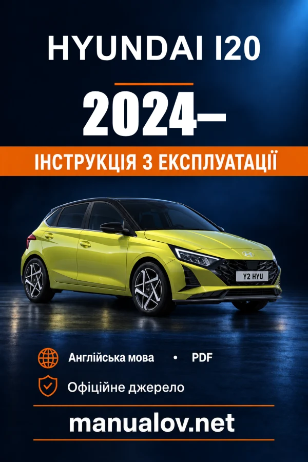 Instrukcja obsługi Hyundai i20 — 2024–