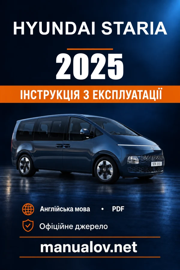 Instrukcja obsługi Hyundai Staria — 2025