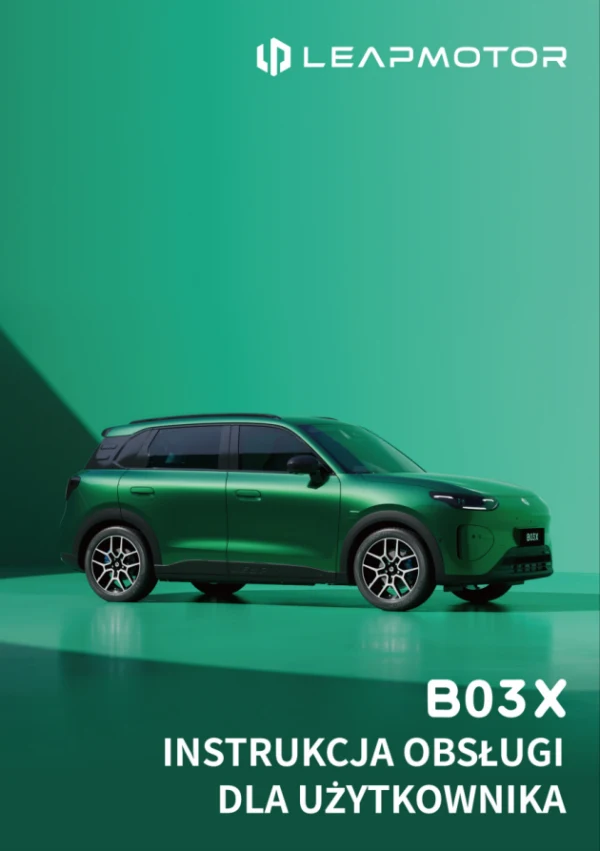 Instrukcja obsługi Leapmotor B03X EV — wydanie 06.2026