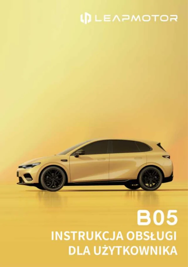 Instrukcja obsługi Leapmotor B05 EV — wydanie 03.2026