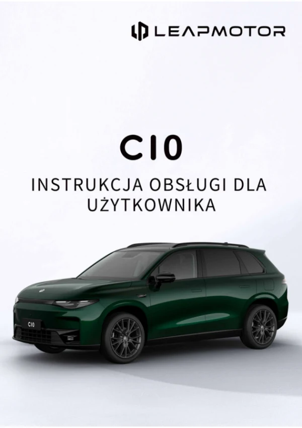 Instrukcja obsługi Leapmotor C10 EV — wydanie 01.2026