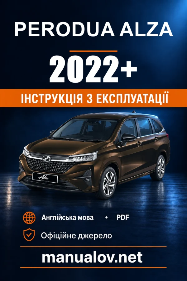 Instrukcja obsługi Perodua Alza — 2022+
