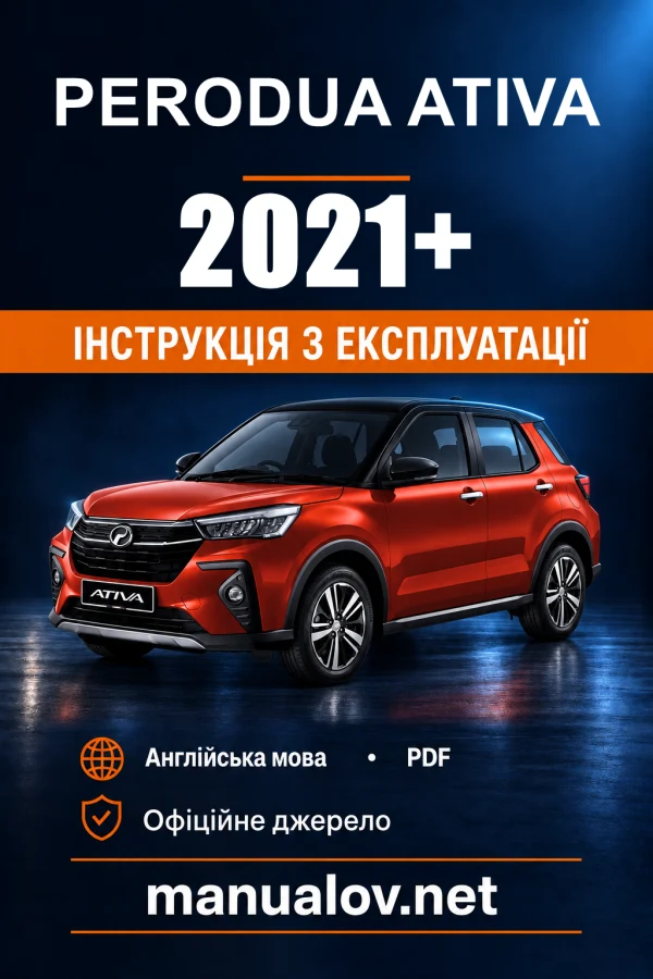 Instrukcja obsługi Perodua Ativa — 2021+