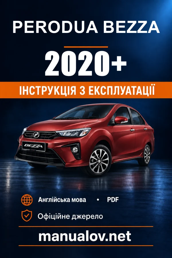 Instrukcja obsługi Perodua Bezza — 2020+