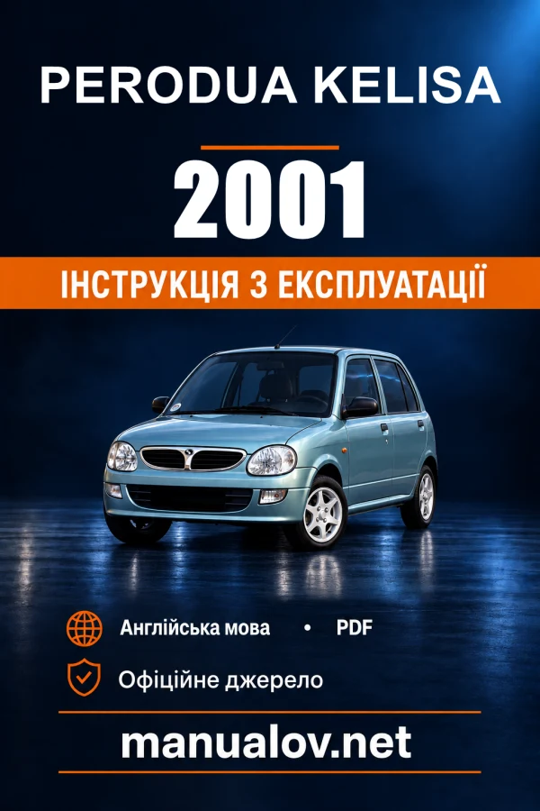 Instrukcja obsługi Perodua Kelisa — 2001