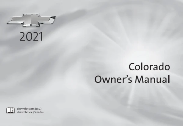 Instrukcja obsługi Chevrolet Colorado — 2021