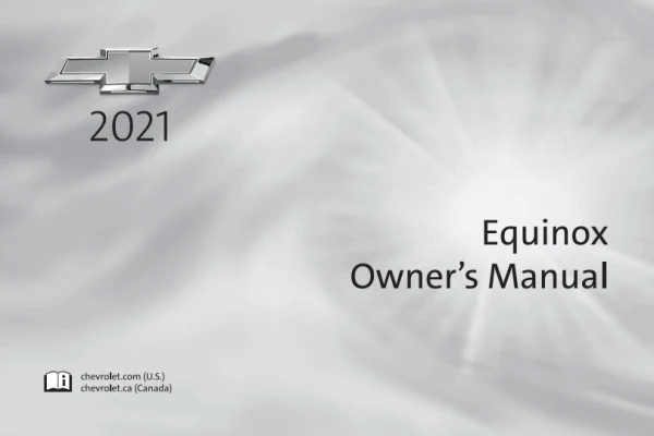 Instrukcja obsługi Chevrolet Equinox — 2021