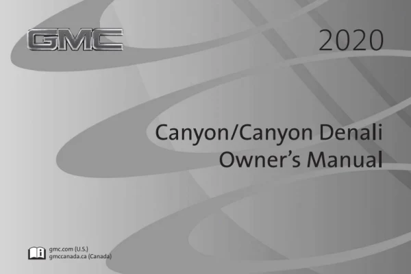 Інструкція з експлуатації GMC Canyon — 2020