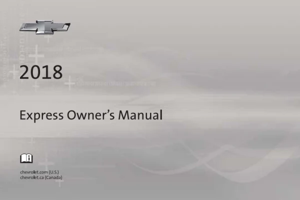 Instrukcja obsługi Chevrolet Express — 2018