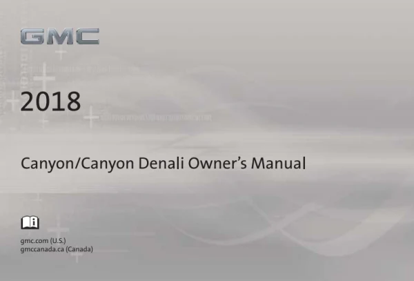 Інструкція з експлуатації GMC Canyon — 2018