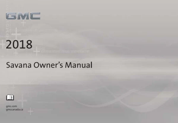 Інструкція з експлуатації GMC Savana — 2018