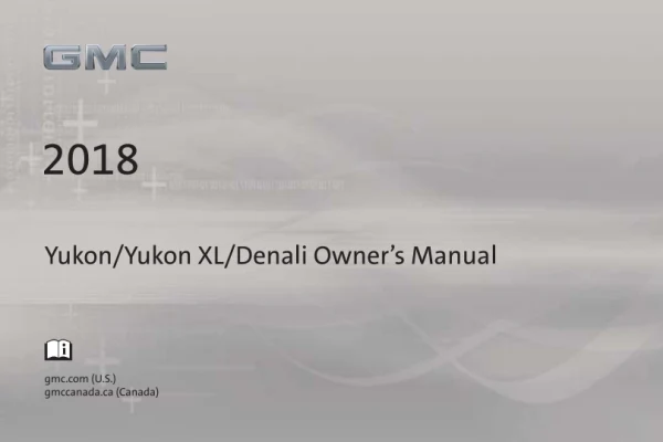 Instrukcja obsługi GMC Yukon — 2018