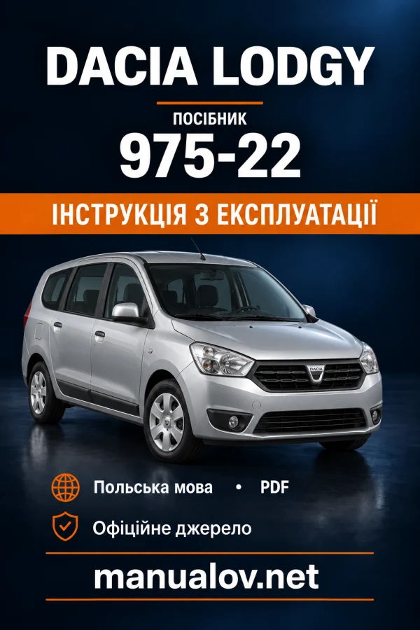 Instrukcja obsługi Dacia Lodgy — wydanie 975-22