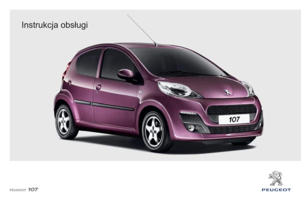 Instrukcja obsługi Peugeot 107 po modernizacji 2012 — wydanie ed01-12
