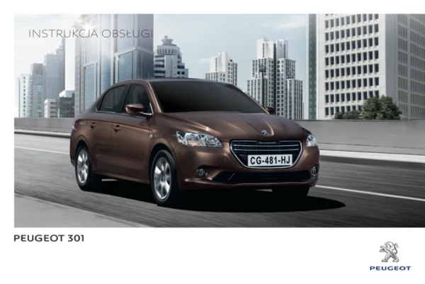 Instrukcja obsługi Peugeot 301 — wydanie 29.02.2016–31.01.2017