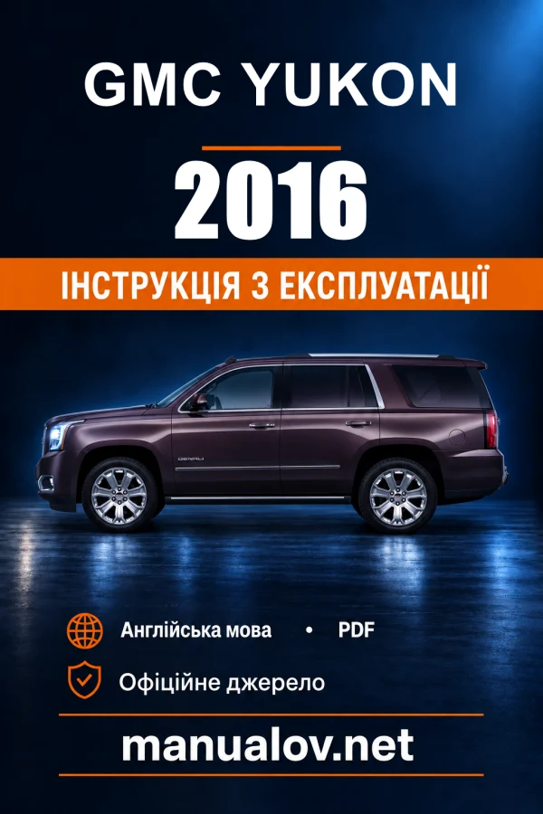 Instrukcja obsługi GMC Yukon — 2016