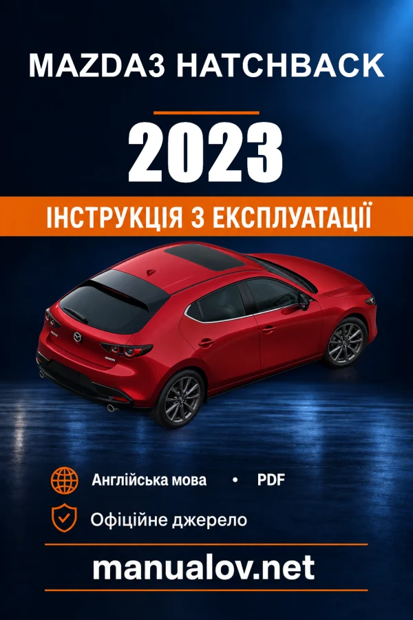 Instrukcja obsługi Mazda3 Hatchback — 2023