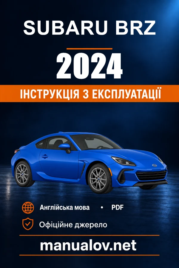 Instrukcja obsługi Subaru BRZ — 2024