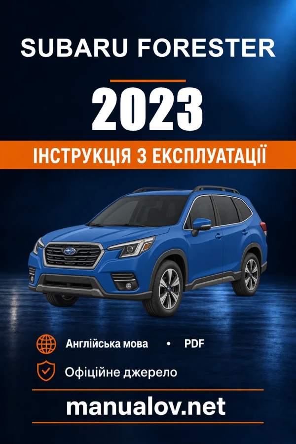 Instrukcja obsługi Subaru Forester — 2023