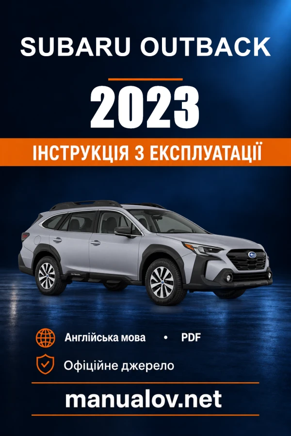 Instrukcja obsługi Subaru Outback — 2023