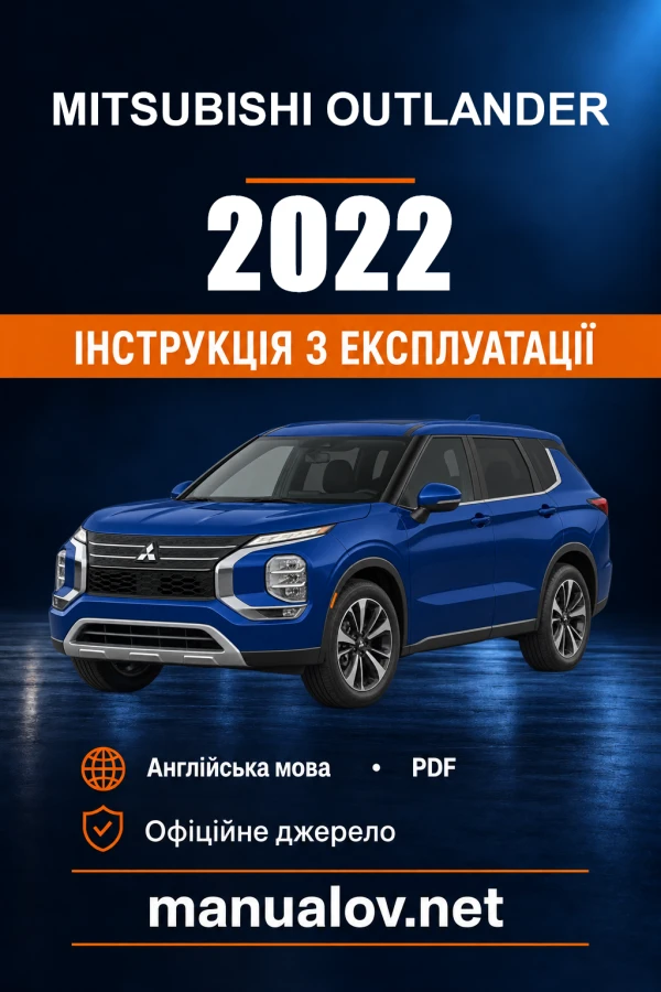 Instrukcja obsługi Mitsubishi Outlander — 2022