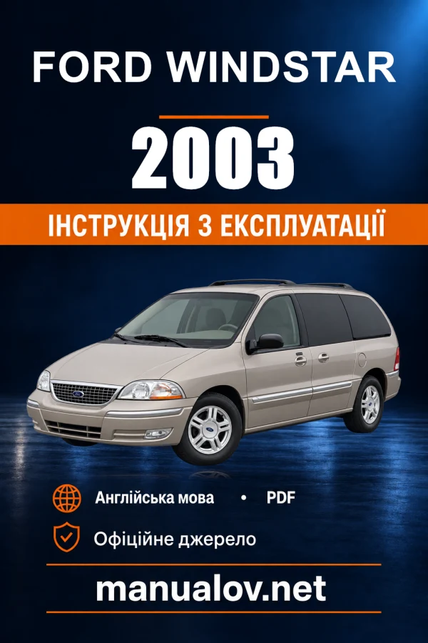 Instrukcja obsługi Ford Windstar — 2003