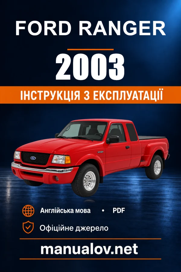 Instrukcja obsługi Ford Ranger — 2003