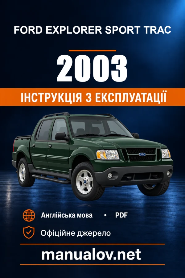 Instrukcja obsługi Ford Explorer Sport Trac — 2003