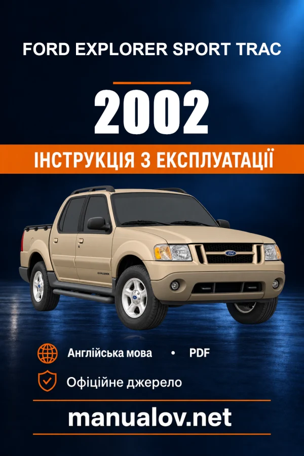 Instrukcja obsługi Ford Explorer Sport Trac — 2002