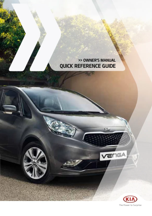 Skrócony przewodnik KIA Venga — 2015–