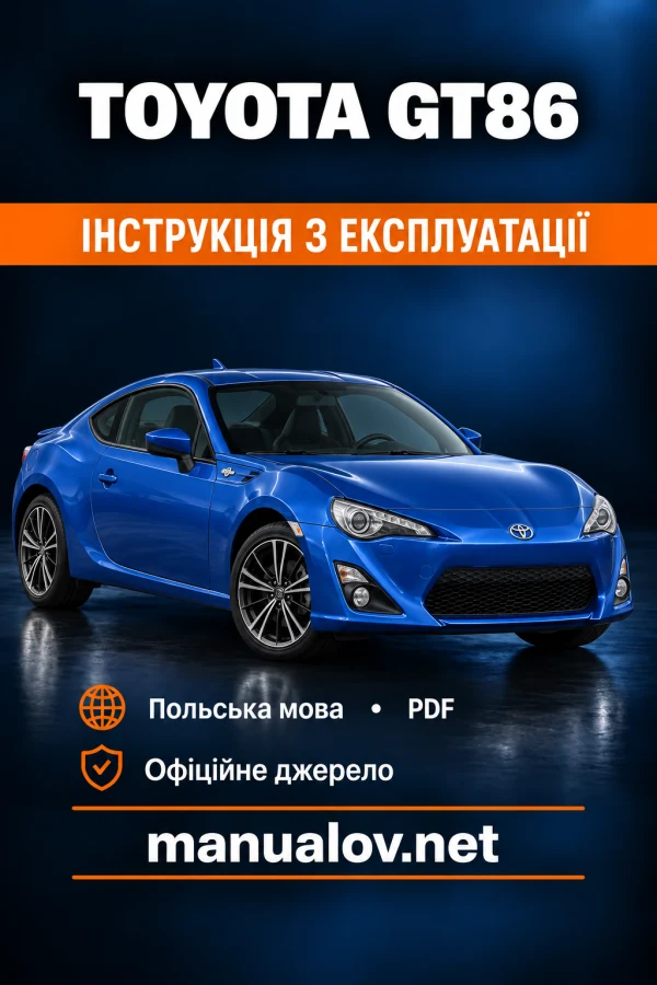 Instrukcja obsługi Toyota GT86