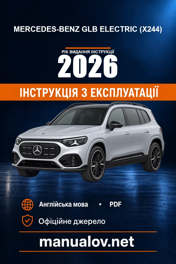 Instrukcja obsługi Mercedes-Benz GLB electric (X244) — wydanie F244 0008 02 — April 2026