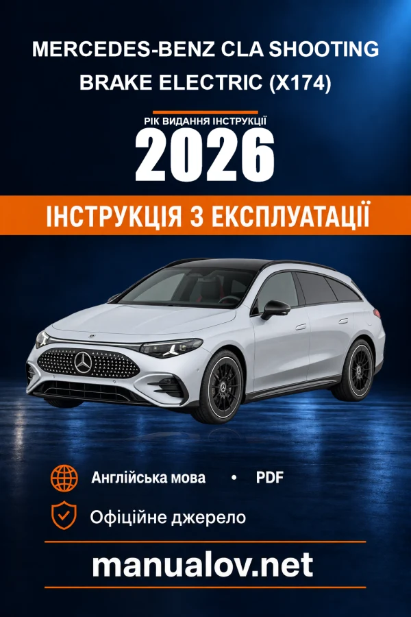 Instrukcja obsługi Mercedes-Benz CLA Shooting Brake electric (X174) — wydanie F174 0018 02 — April 2026