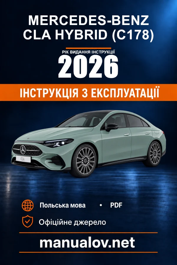 Instrukcja obsługi Mercedes-Benz CLA Hybrid (C178) — wydanie F178 0011 25 — wrzesień 2026