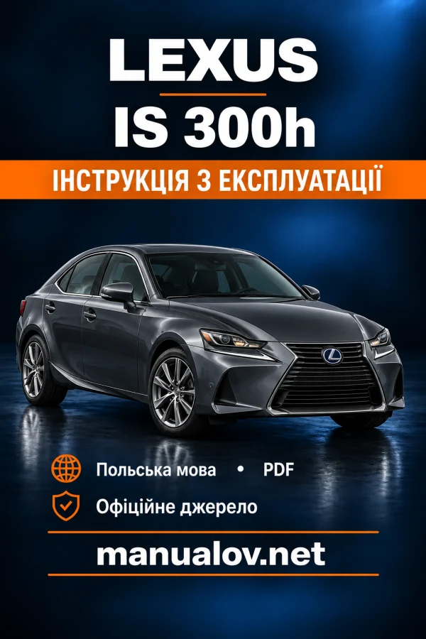 Instrukcja obsługi Lexus IS 300h — wydanie 2019