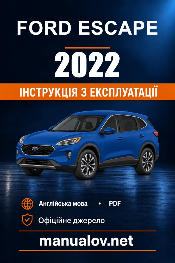 Instrukcja obsługi Ford Escape — 2022