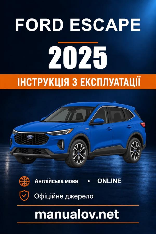 Instrukcja obsługi Ford Escape — 2025
