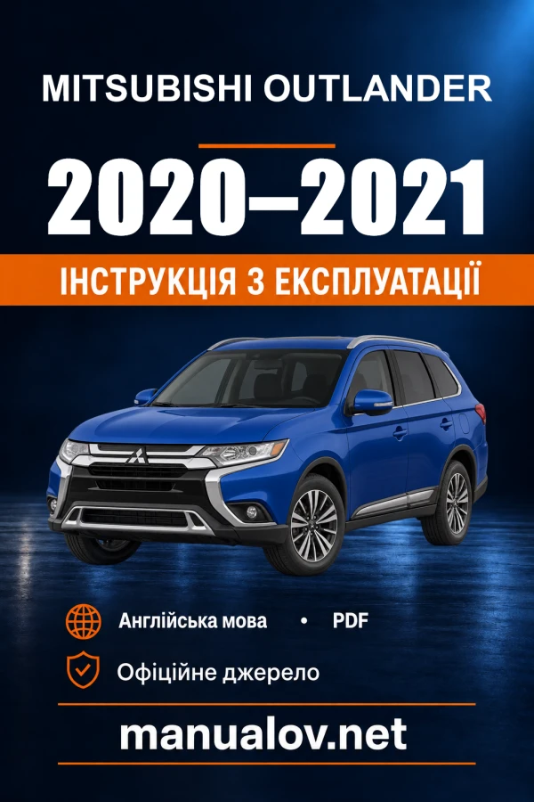 Instrukcja obsługi Mitsubishi Outlander — 2020–2021