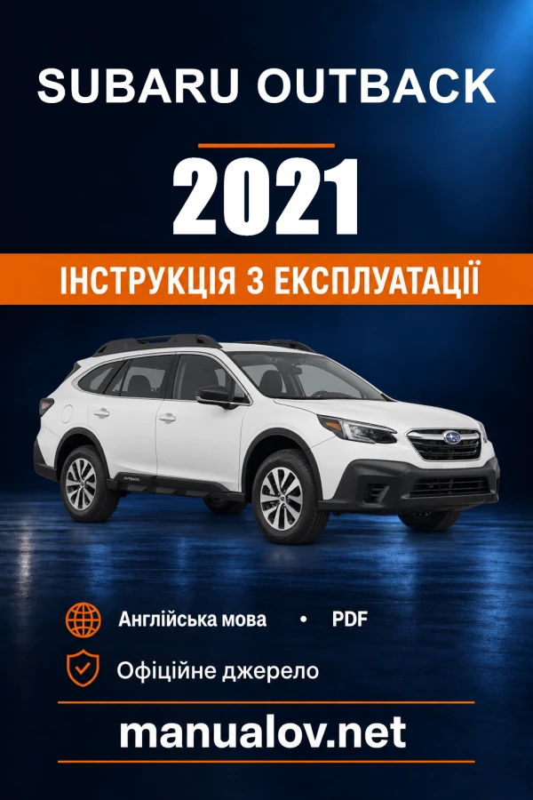 Instrukcja obsługi Subaru Outback — 2021