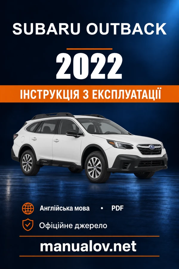Instrukcja obsługi Subaru Outback — 2022