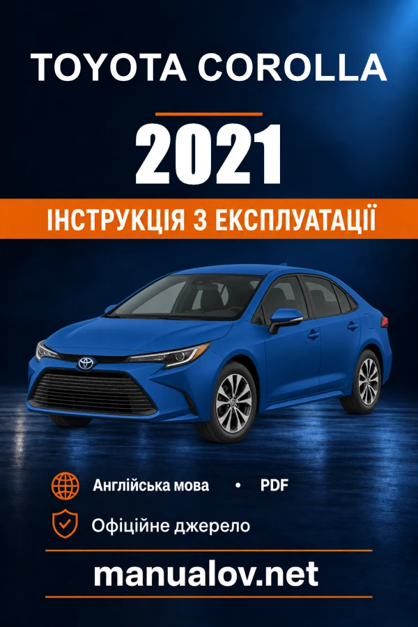Instrukcja obsługi Toyota Corolla — 2021