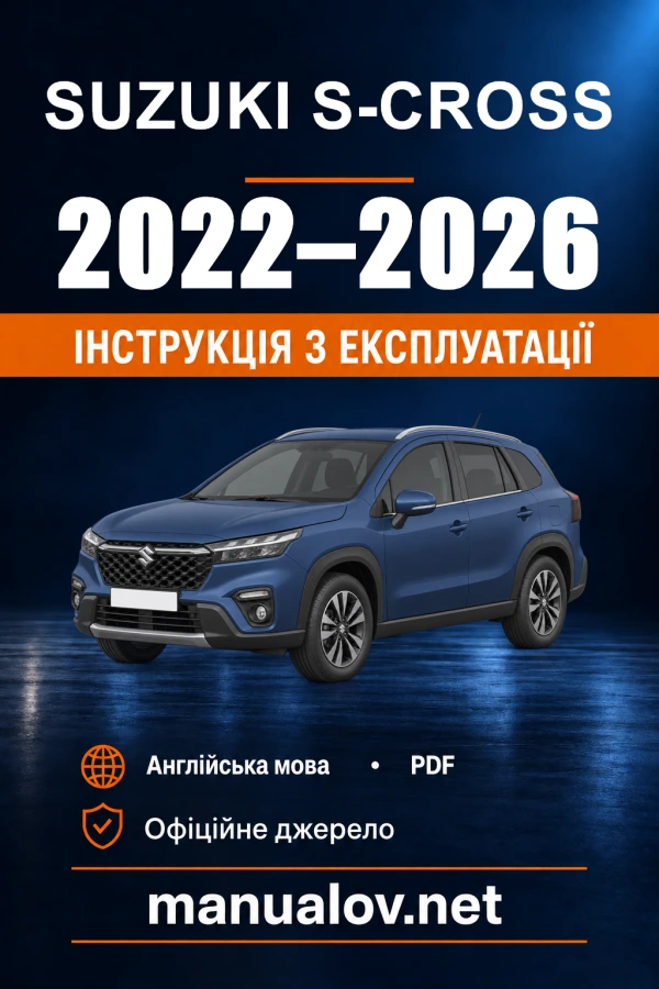 Instrukcja obsługi Suzuki S-Cross, wydanie australijskie — wydanie 99011U63TB4-02E / 10.2022
