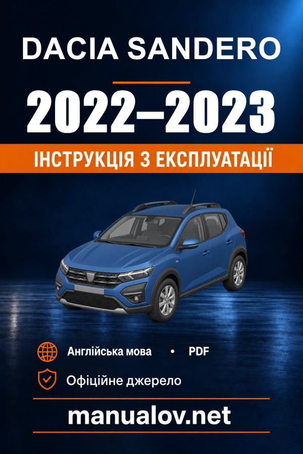 Instrukcja obsługi Dacia Sandero — 2022–2023
